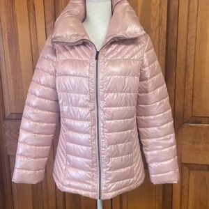 Big Chill Freestyle Pink Puffer Jacket Full Front Zipper Small